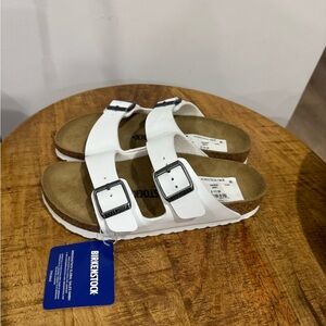 Birkenstock White Double Strap Sandals